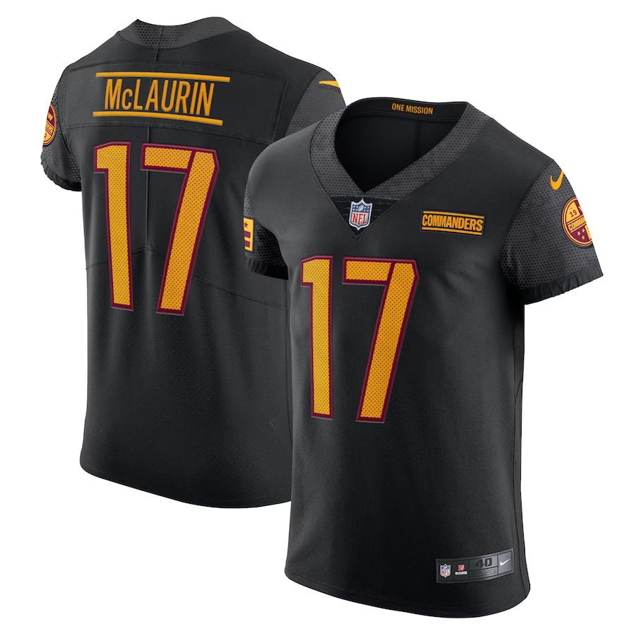 Men Washington Commanders #17 Terry McLaurin Nike Black Alternate Vapor Elite NFL Jersey->washington commanders->NFL Jersey